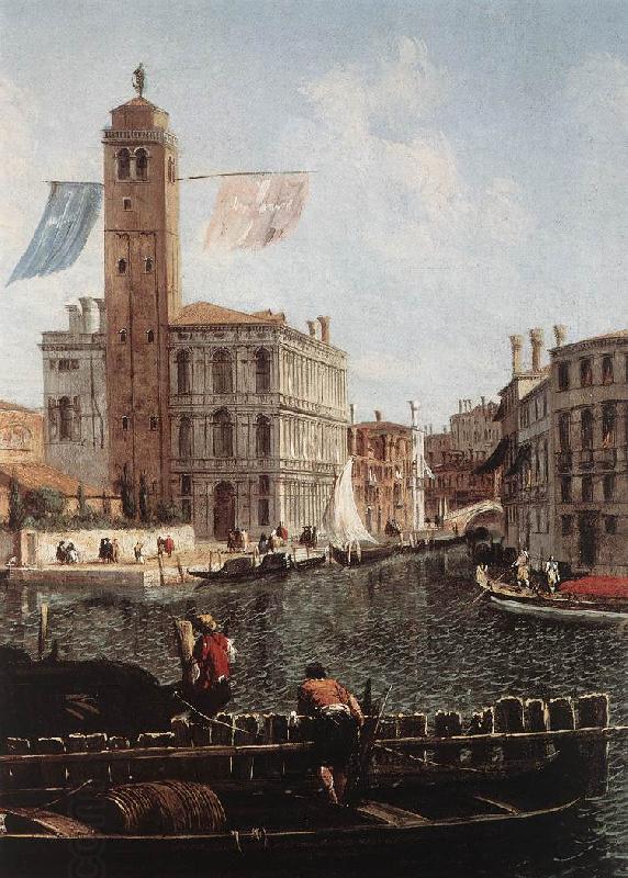 MARIESCHI, Michele The Grand Canal with the Fishmarket (detail) sgh